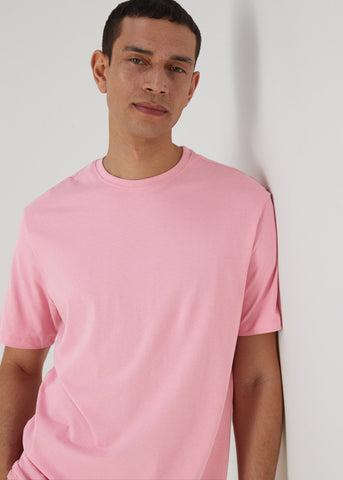 Pale Pink Crew Neck T-Shirt  M437174