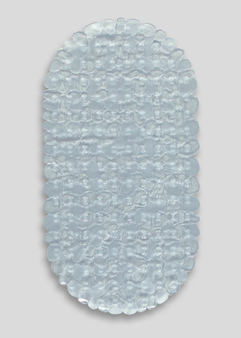 Pebble Rubber Bath Mat (36cm x 21cm) Clear M814862