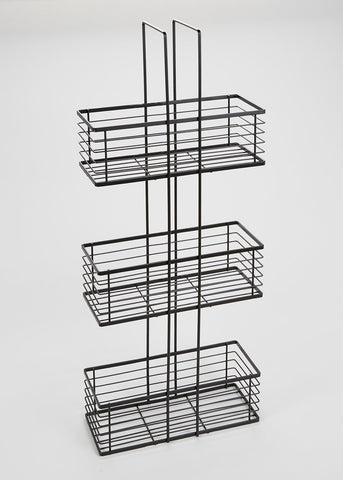 Monochrome Shower Caddy (80cm x 29cm x 12cm) Black M814738