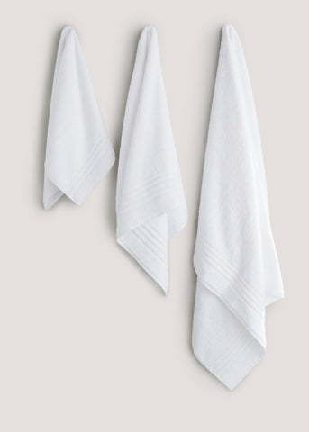 White 100% Egyptian Cotton Towels M173582