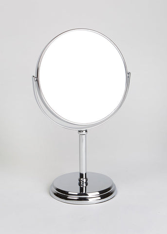 Double Sided Pedestal Mirror (30cm x 17cm) Silver M813351