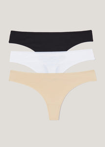 3 Pack No VPL Thongs  F473784