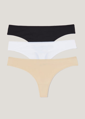 3 Pack No VPL Thongs  F473784