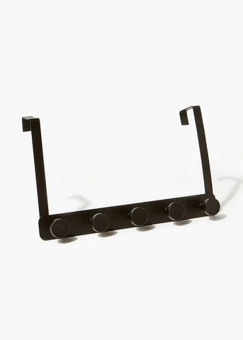 Black Metal Over Door Hooks (33cm x 20cm x 9cm) M814753