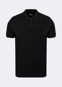 Black Essential Pique Polo Shirt  M436352