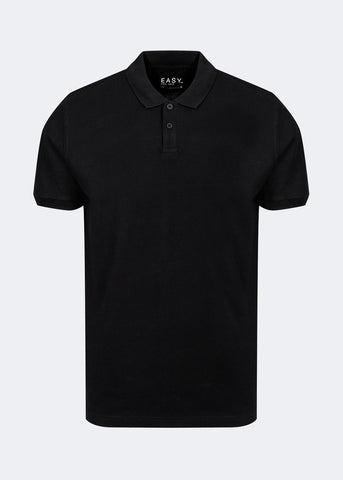 Black Essential Pique Polo Shirt  M437803