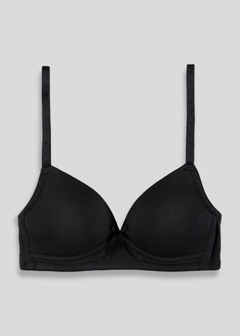 Girls Black Moulded First Bra (28AA-34A)  G370505