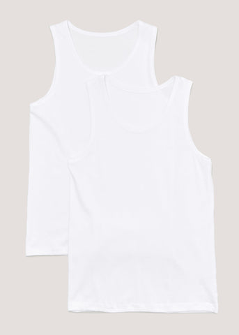 2PK CLASSIC VEST WHITE M494327