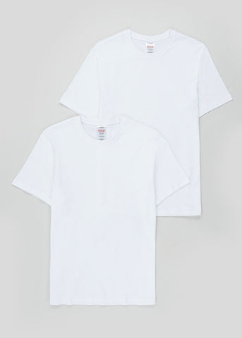 2 Pack White T-Shirt Vests  M213006