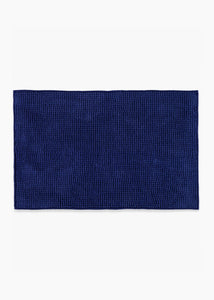 Royal Blue Chenille Bath Mat (75cm x 45cm) M814655