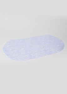 Pebble Rubber Shower Mat (54cm x 53cm) Blue M814863