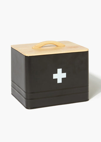 Matte Black Medical Tin (18cm x 15.5cm x 13.5cm) M484688