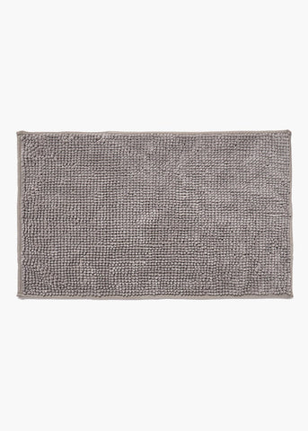 Grey Chenille Bath Mat (45cm x 75cm) M814652