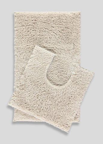 Quick Dry Bath & Pedestal Mat Stone M814223