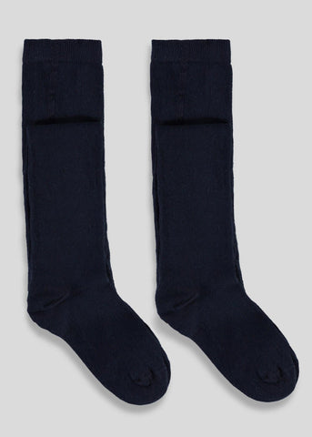 Girls 2 Pack Navy Cotton Tights (2-13yrs) G033945