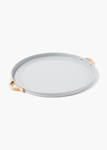 Grey Round Metal Tray (37cm) M484739