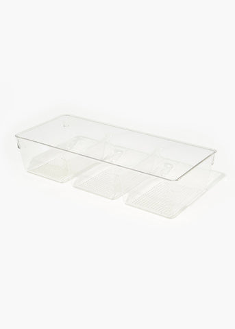 Clear Acrylic Wardrobe Organiser (34cm x 15cm x 7.5cm) M482640