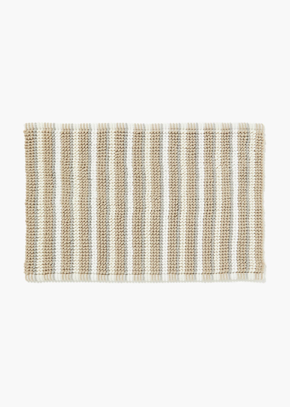 Natural Stripe Chenille Bath Mat (50cm x 80cm) M814310