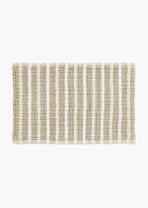 Natural Stripe Chenille Bath Mat (50cm x 80cm) M814310
