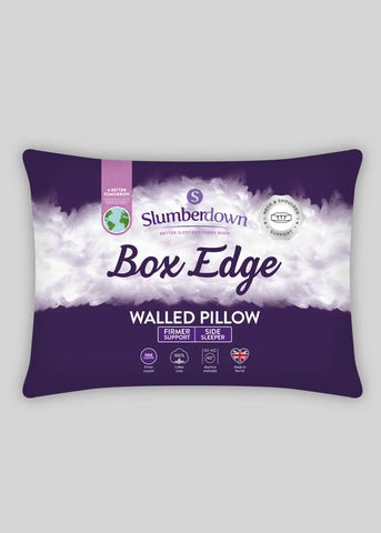 Slumberdown Box Edge Walled Pillow White M235598