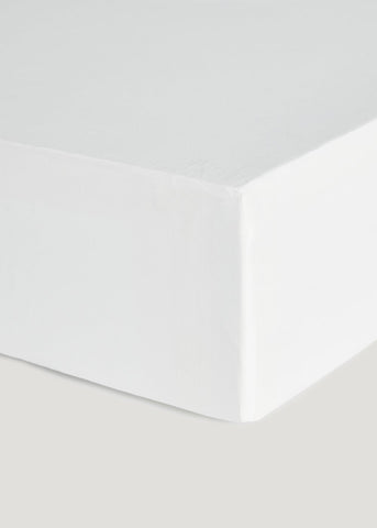 White Super Soft Fitted Bed Sheet & Pillowcase Bundle  M236132