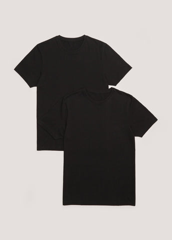 2 Pack Black T-Shirt Vests M212192