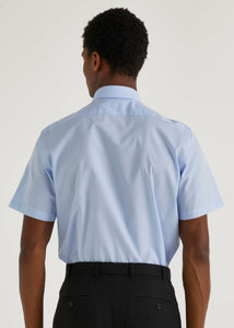 Taylor & Wright Blue Easy Care Regular Fit Short Sleeve Shirt  M437688