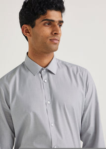 Taylor & Wright Grey Easy Care Slim Fit Shirt  M435968