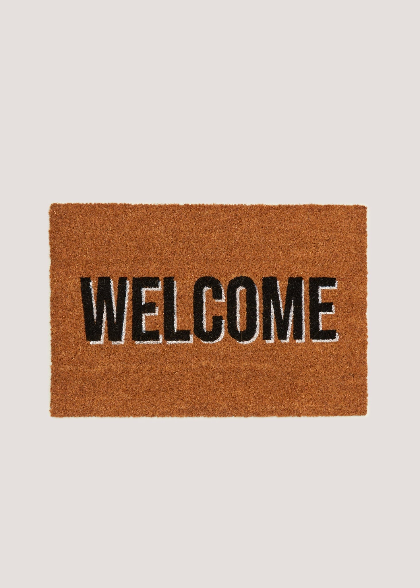 Welcome Doormat (59cm x 39cm) Tan M484127