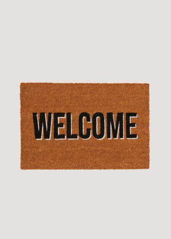 Welcome Doormat (59cm x 39cm) Tan M484127