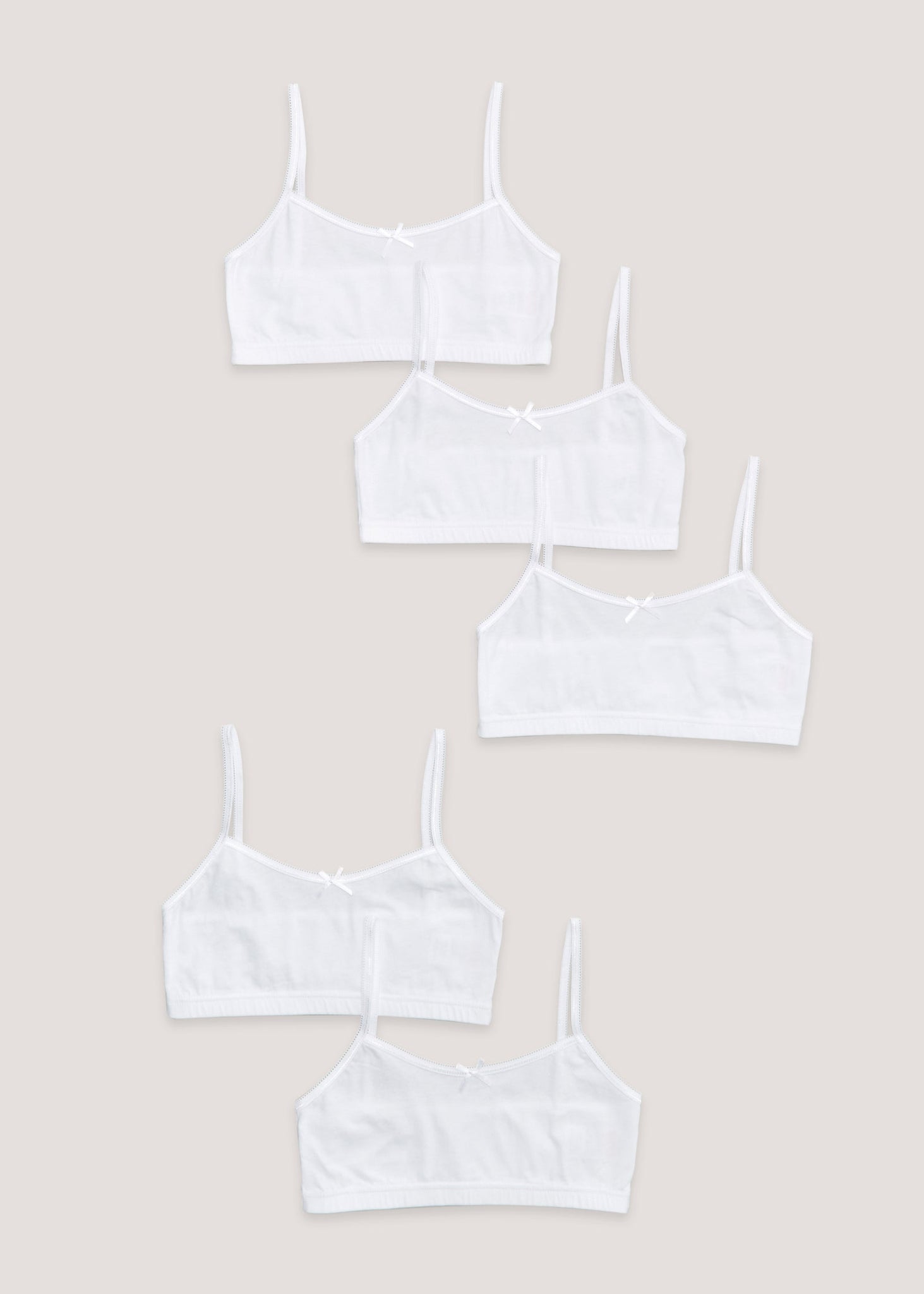 5PK WHITE CROP TOP G370457