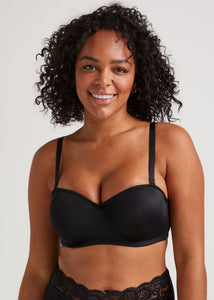 DD+ Black Non Padded Multiway Bra  F472800