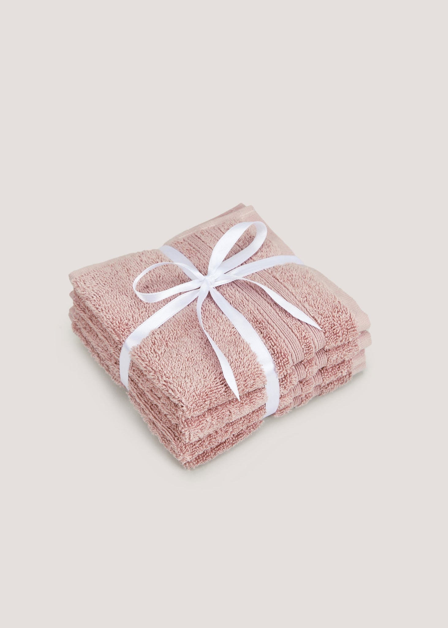 4 Pack Dusky Pink 100% Egyptian Cotton Face Cloths M170804