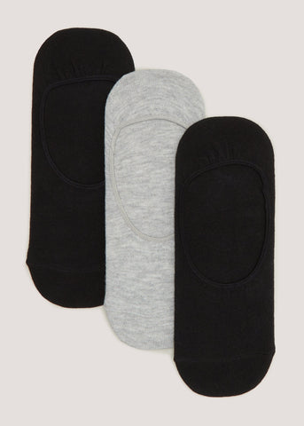 3 Pack Black & Grey Footsies  F471811