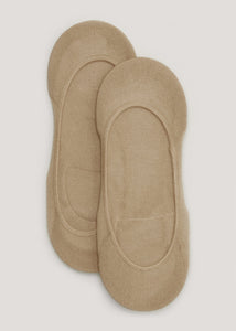 2 Pack Nude Cushioned Footsie Socks  F472904