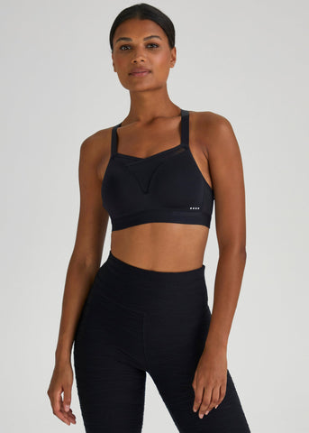 Souluxe Black Mesh Sports Bra  F471699