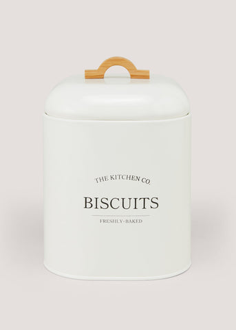 Cream Biscuit Tin White M484671