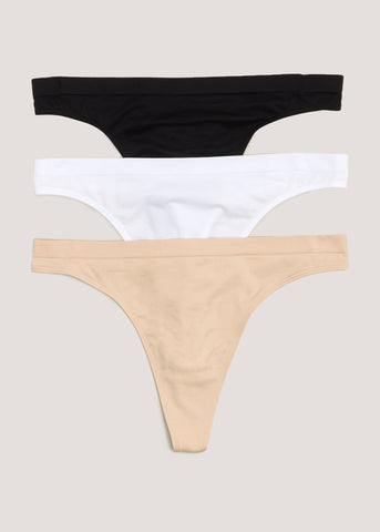 3 Pack Seamless Thongs  F471962