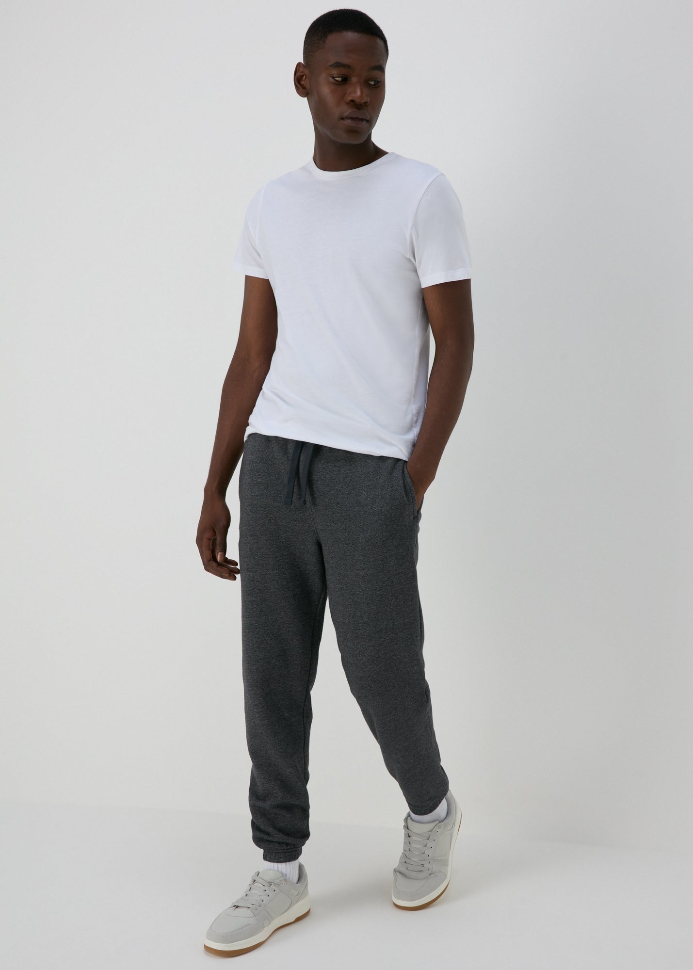 Grey Grindle Essential Cuffed Joggers  M270435