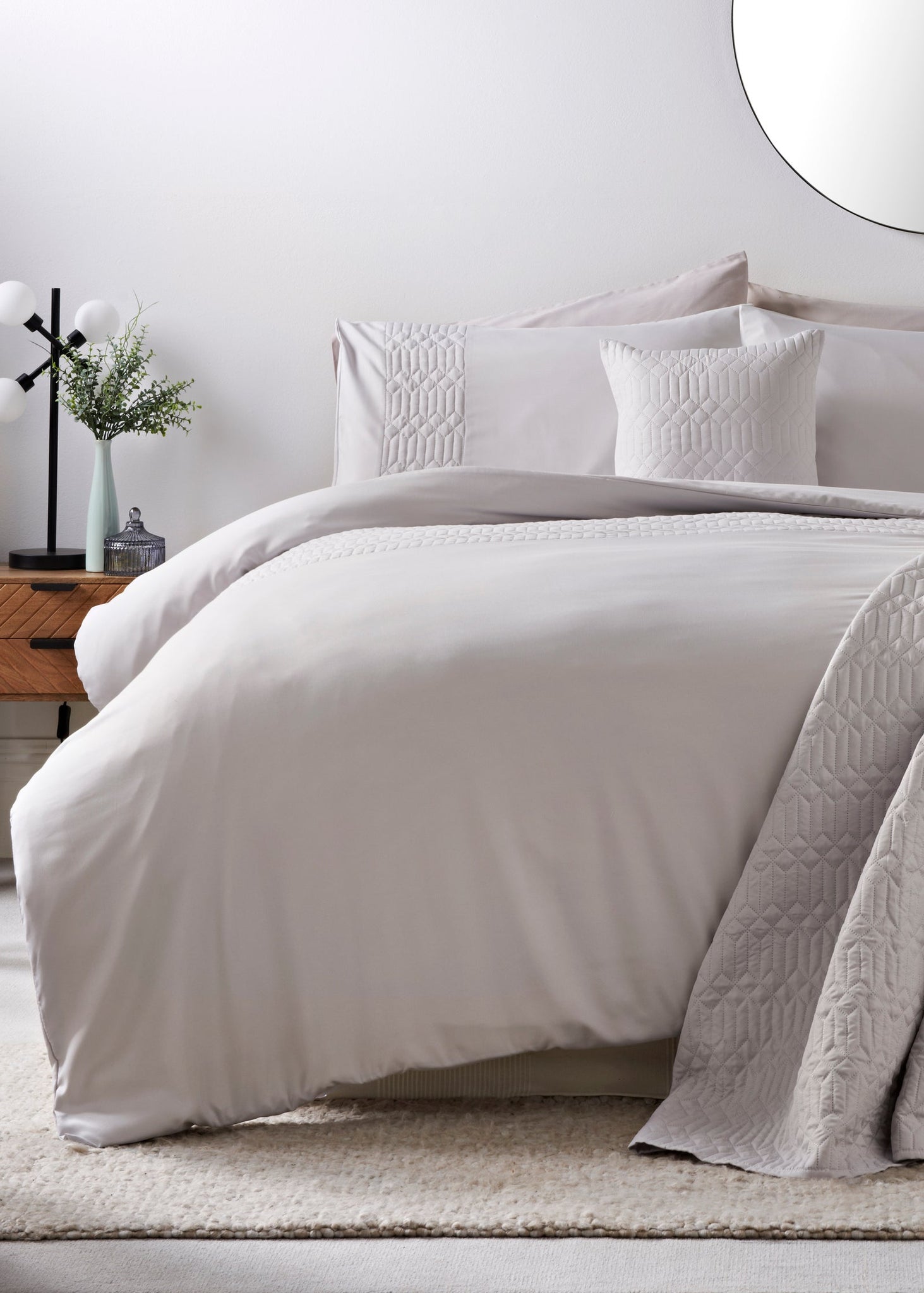 Grey Geo Pinsonic Duvet Cover M237237