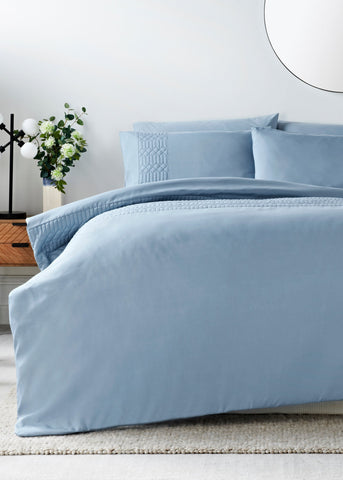 Midnight Blue Geo Pinsonic Duvet Cover  M237260