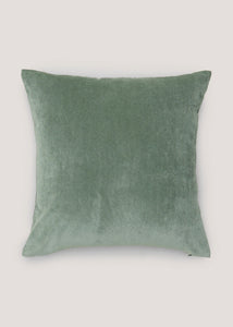 Green Soft Velour Cushion (43cm x 43cm) M493754