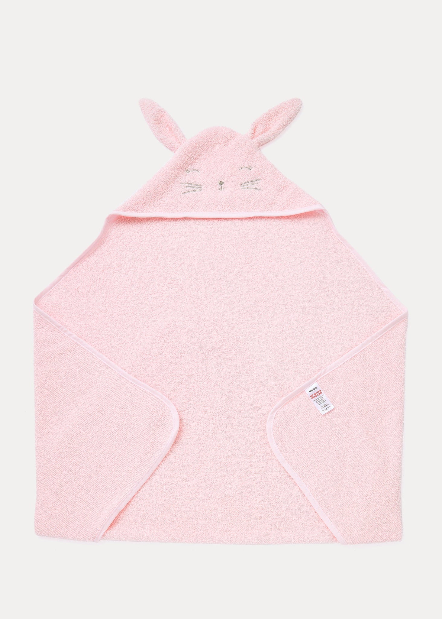 Pink Bunny Hooded Baby Towel  C136082