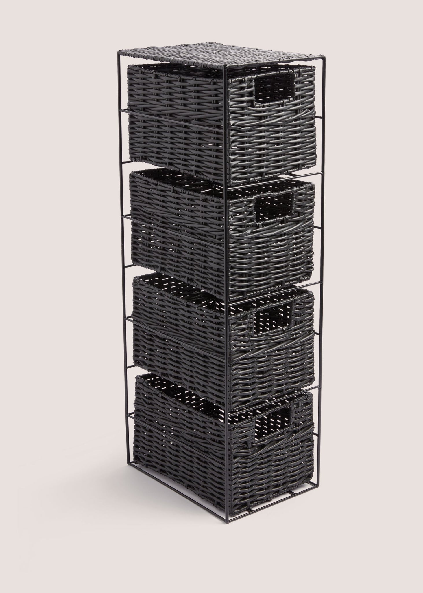 Black Woven Plastic Drawers M814707