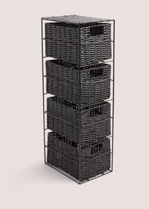 Black Woven Plastic Drawers M814707
