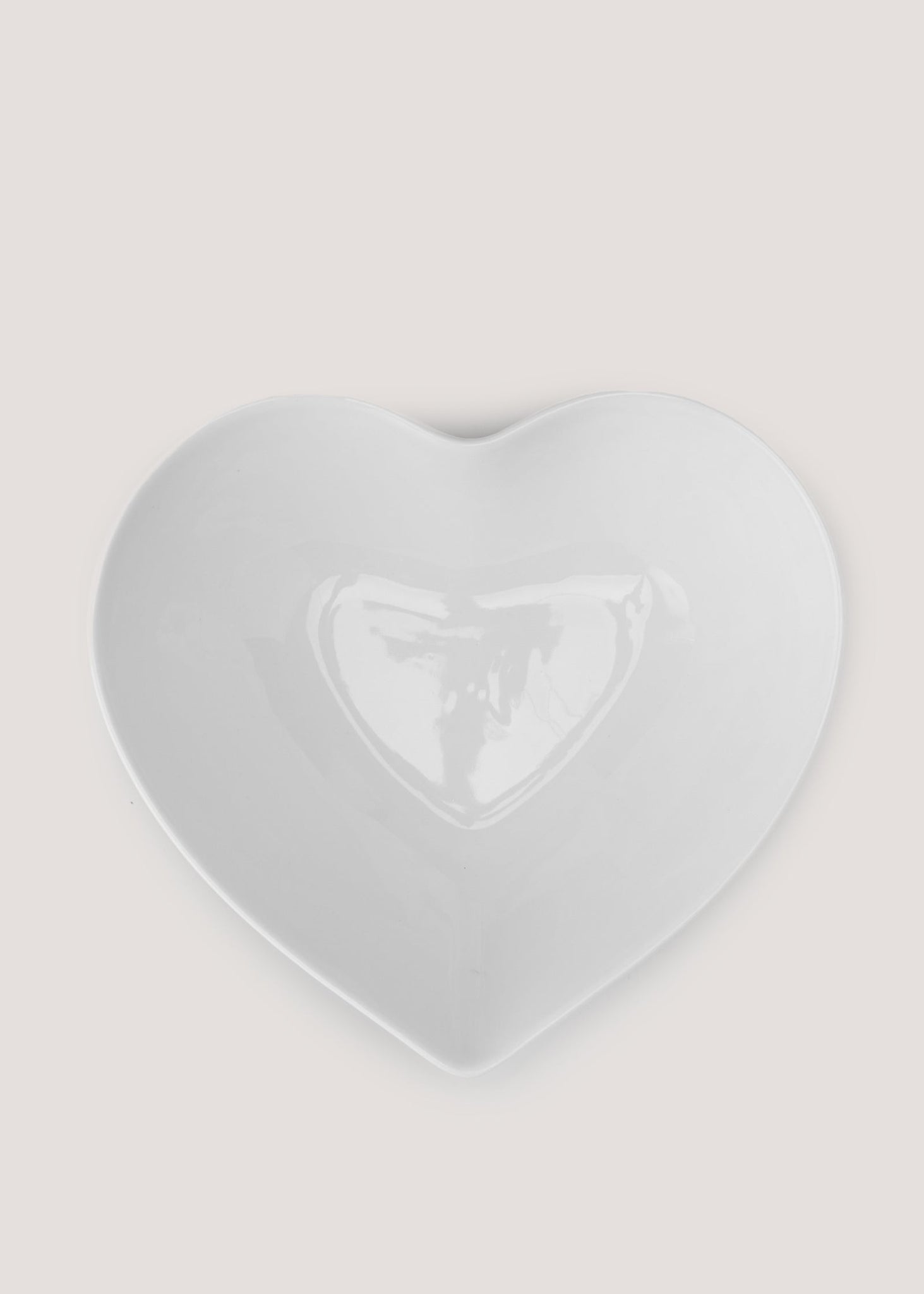 White Heart Shape Serving Dish (22cm x 19cm x 8cm) M484817