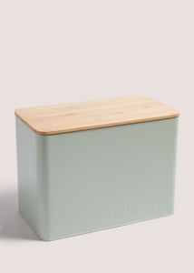 Pastel Green Bread Bin (23cm x 32cm x 17.5cm) M484684
