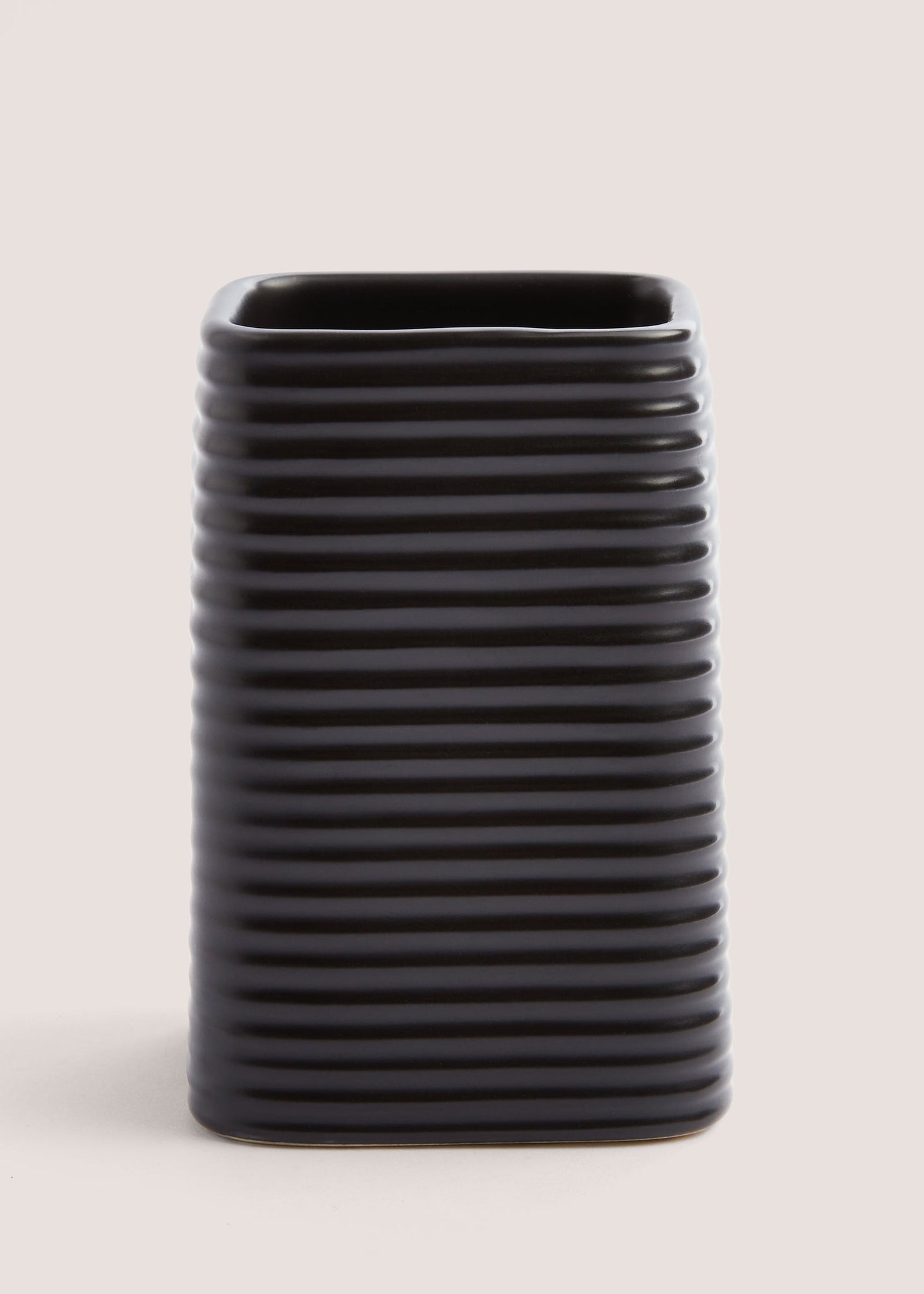Black Ceramic Bathroom Tumbler M814713