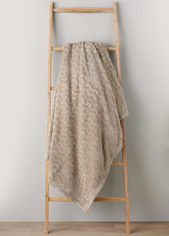 BEIGE EMBOSSED FLEECE M494147