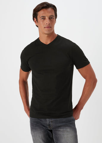 Black Essential V-Neck T-Shirt  M436665